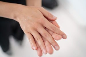 Keeping hands clean.